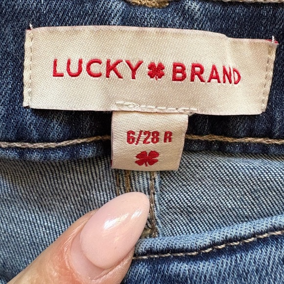 Lucky Brand women’s Stevie high rise flare denim jeans sz 6 /28 R cotton mix - Picture 10 of 11